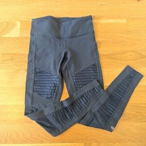 Also Yoga grey moto leggings